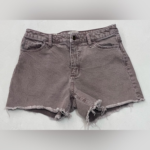 Universal Thread Pants - Universal Thread Women’s Distressed Frayed Vintage Midi Denim Mauve Shorts